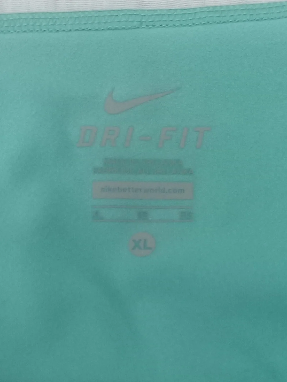 Nike Aqua Capri Leggings for Women- Light Blue Active Bottoms Size XL